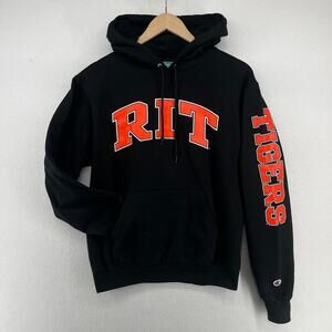 RIT Hoodie Adult S Rochester Institute Technology Tigers CHAMPION Sweatshirt NY
